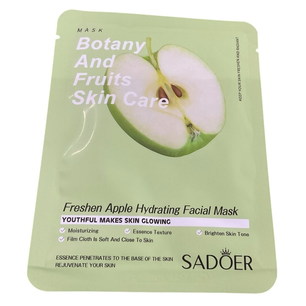 Sadoer (3) Freshen Apple Hydrating Facial Masks Botany and Fruits Skin Care